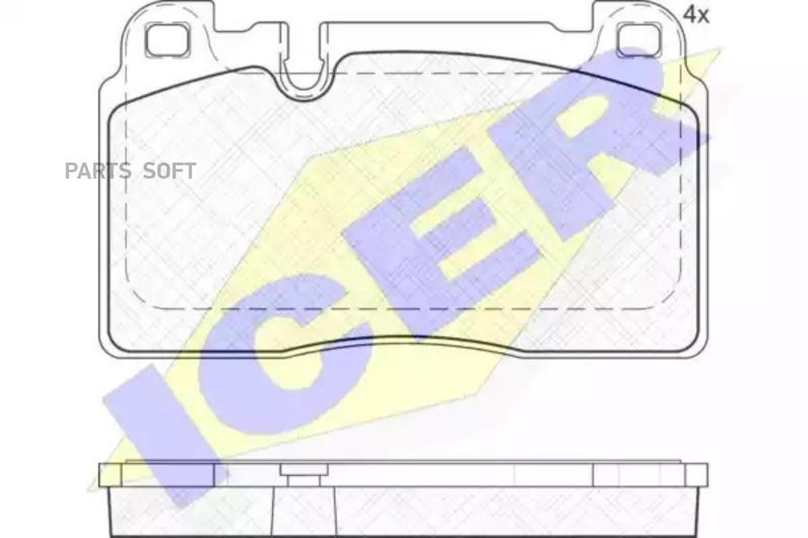 

Колодки Передние Audi A6/S6/A7/Q5 2.0tfsi/3.2tfsi/2.0tdi/3.0tdi 08- Icer 182112 Icer арт.