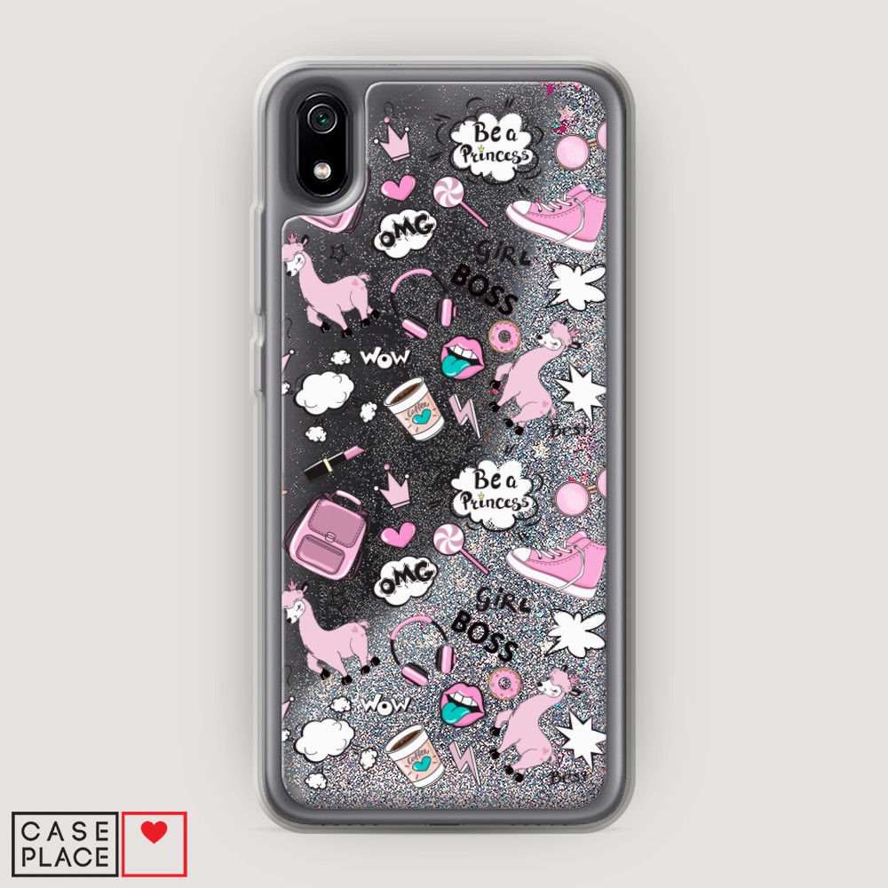 

Чехол Awog на Xiaomi Redmi 7A "Стильная лама", Разноцветный, 35491-1