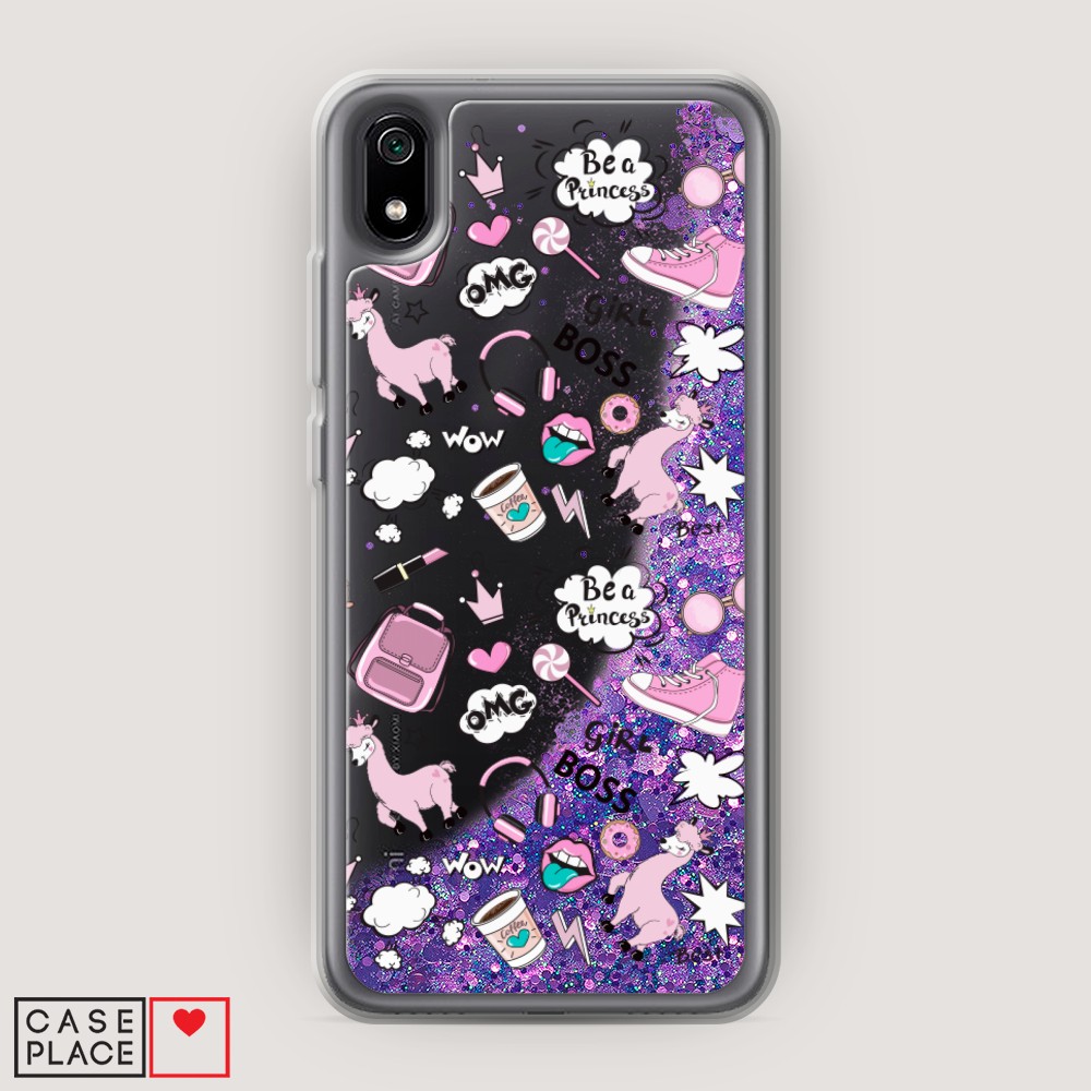 

Чехол Awog на Xiaomi Redmi 7A "Стильная лама", Разноцветный, 35492-1