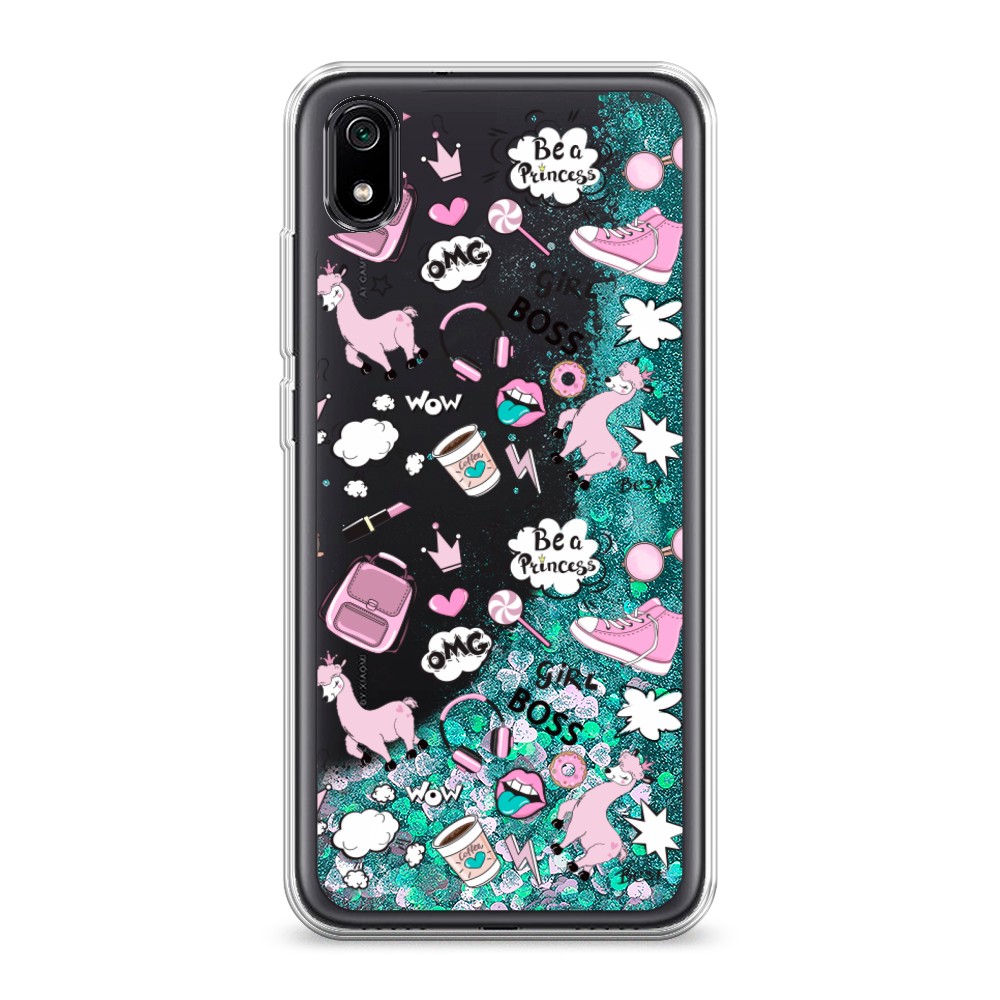 

Чехол Awog на Xiaomi Redmi 7A "Стильная лама", Разноцветный, 35495-1
