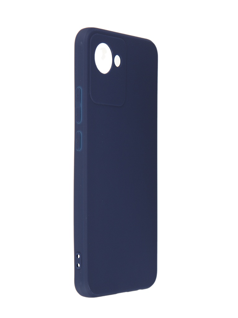 фото Чехол df для realme c30 silicone blue rmcase-18 df-group