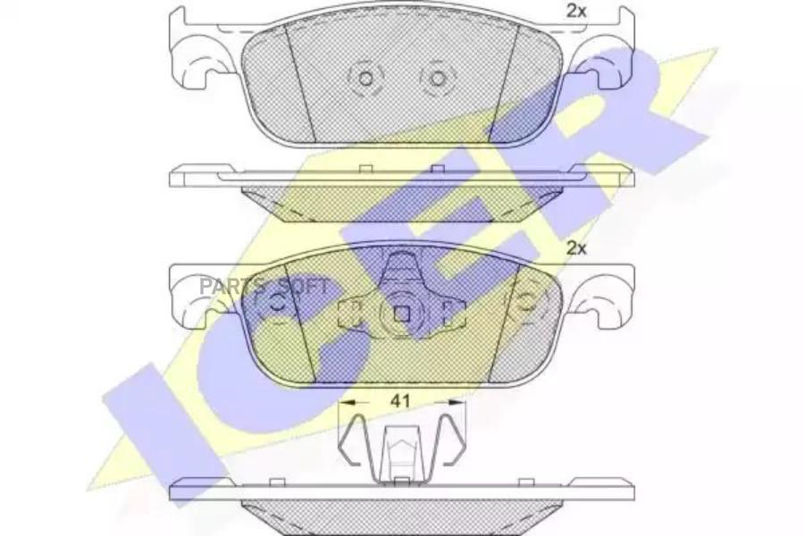 

Колодки Передние Renault Logan Ii 13->/Sandero Ii 14-> Icer 182274 Icer арт. 182274