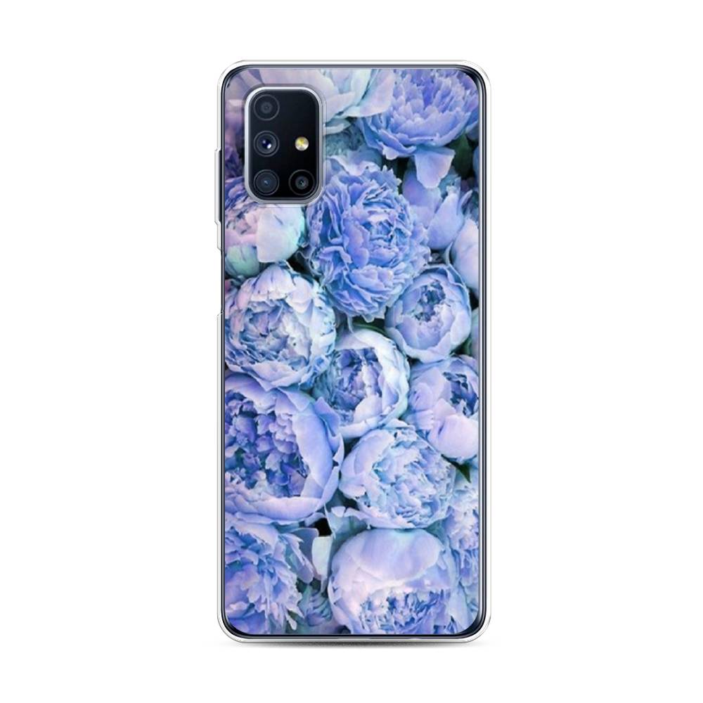 

Чехол Awog на Samsung Galaxy M31s / Самсунг M31s "Пионы голубые", Голубой, 2101450-8