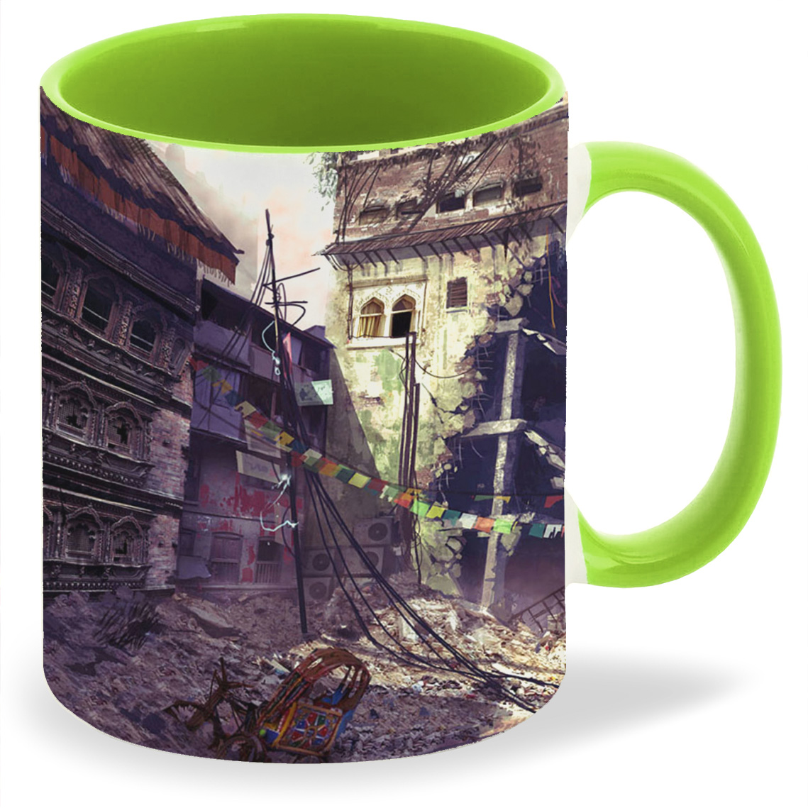 

Кружка CoolPodarok Uncharted 2 Разрушеный город Автобус, Uncharted 2 Разрушеный город Автобус