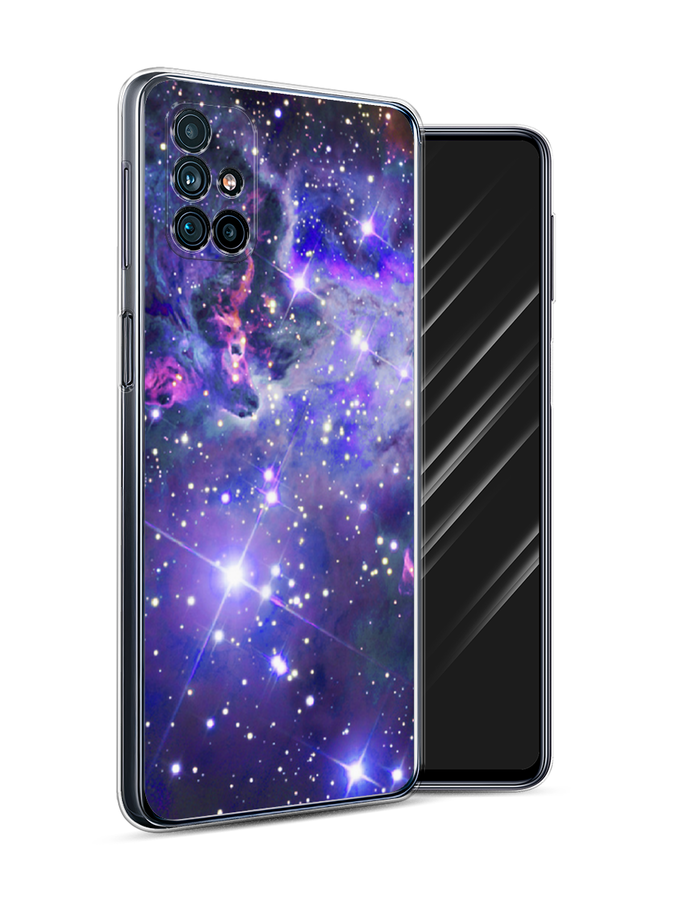 

Чехол Awog на Samsung Galaxy M31s / Самсунг M31s "Яркая галактика", Фиолетовый, 2101450-4