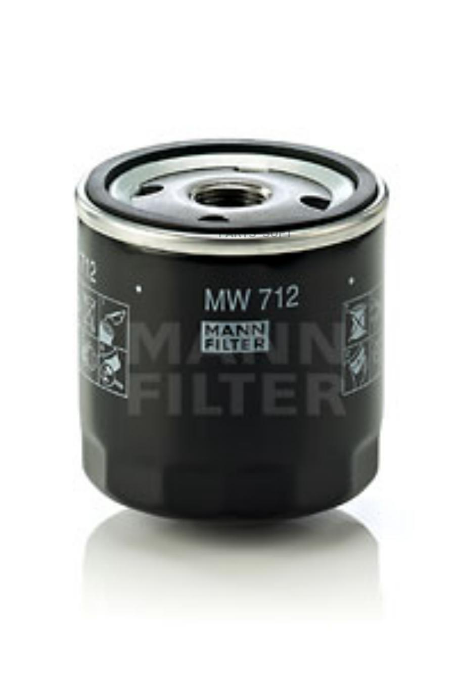 

Фильтр масляный двигателя MANN-FILTER MW712
