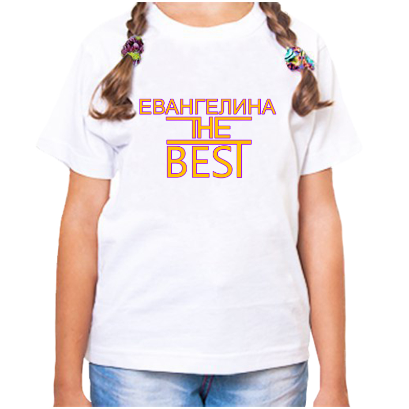 

Футболка девочке белая 24 р-р евангелина the best, Белый, fdd_Evangelina_the_best