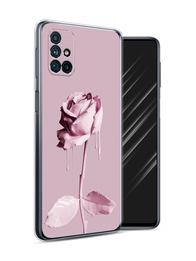 

Чехол Awog на Samsung Galaxy M31s / Самсунг M31s "Роза в краске", Белый;розовый, 2101450-8