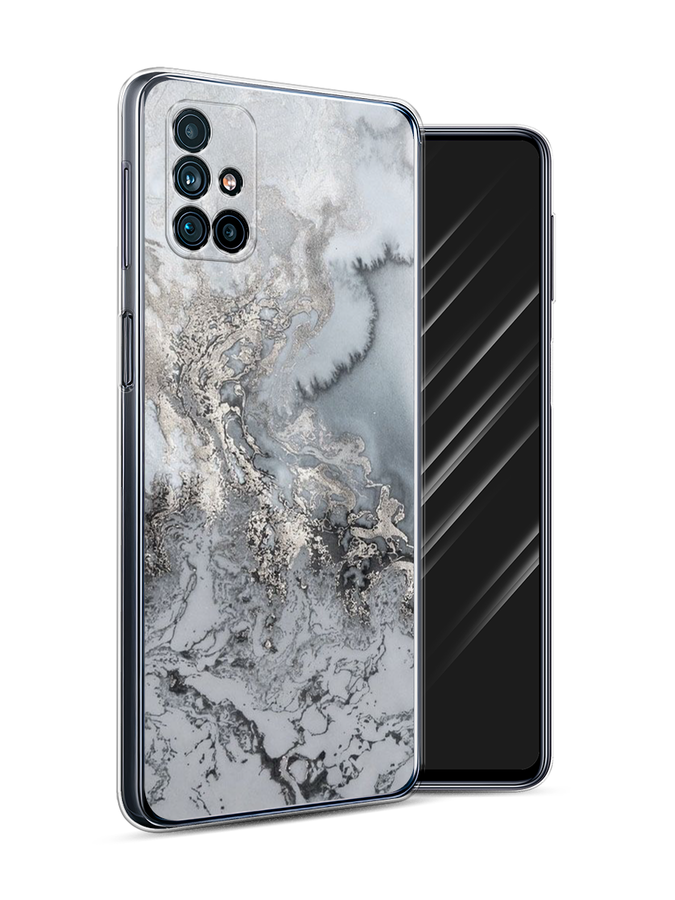 

Чехол Awog на Samsung Galaxy M31s / Самсунг M31s "Морозная лавина серая", Серый;серебристый, 2101450-3