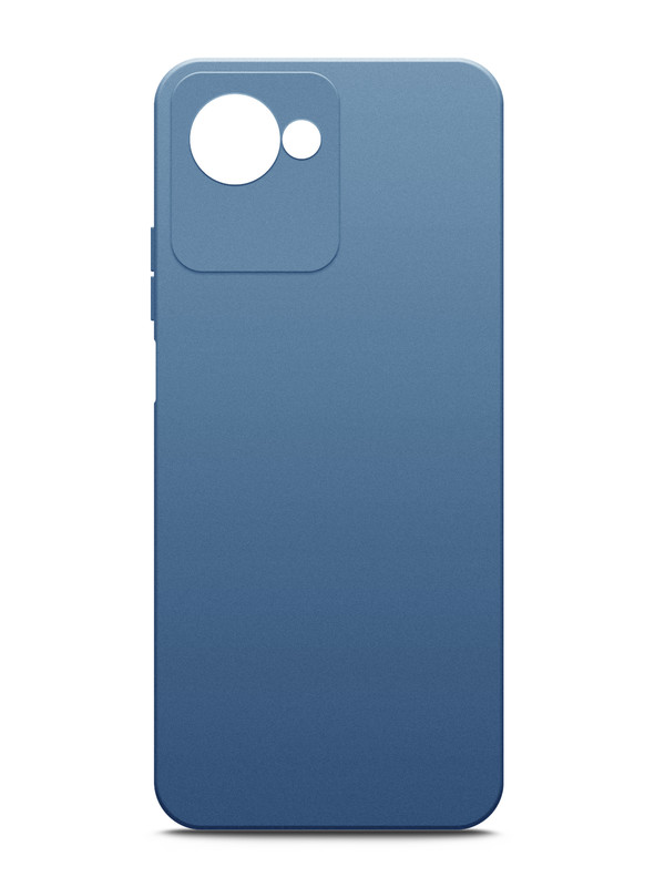 

Чехол для Realme C30/ C30s силиконовый матовый синий, Realme C30/ C30s