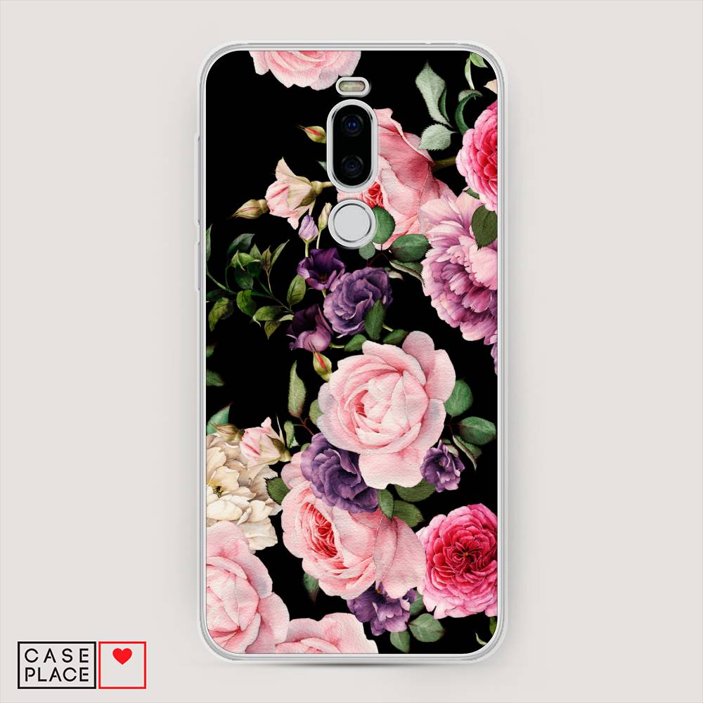 

Чехол Awog на Meizu X8 "Пионы на черном", Черный;розовый;зеленый, 72950-8