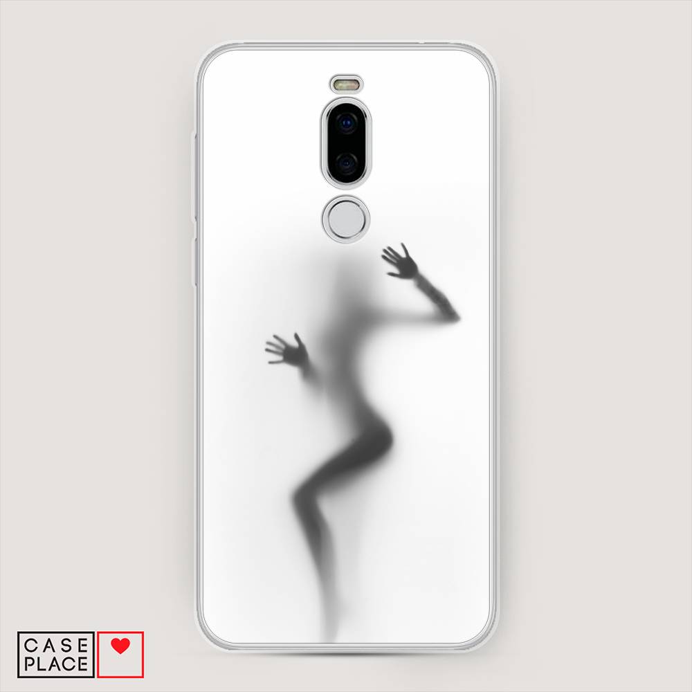 

Чехол Awog на Meizu X8 "Девушка в душе", Серый;белый;черный, 72950-7