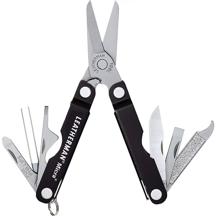 Мультитул Leatherman Micra, черный, 10 опций