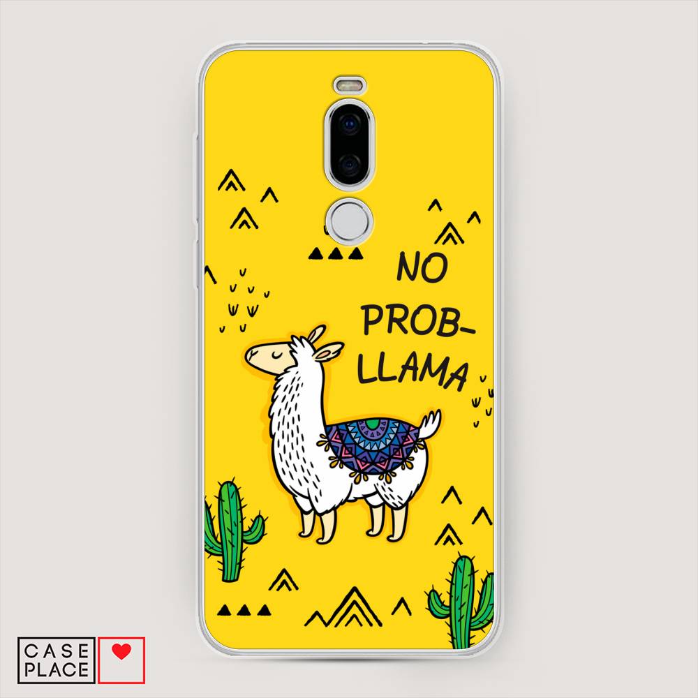 

Чехол Awog на Meizu X8 "No probLLama", Желтый;черный;синий, 72950-2
