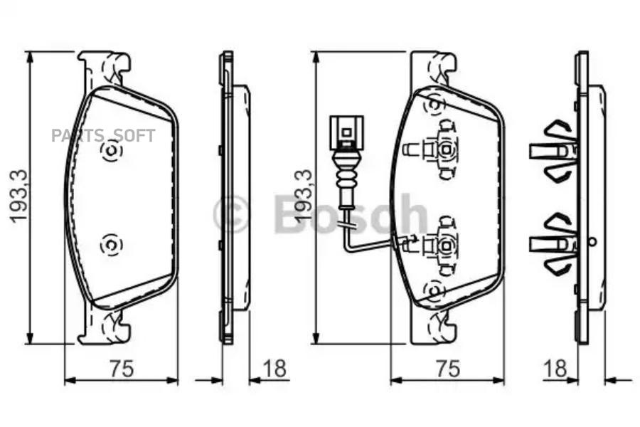 

Тормозные колодки Bosch 986494553