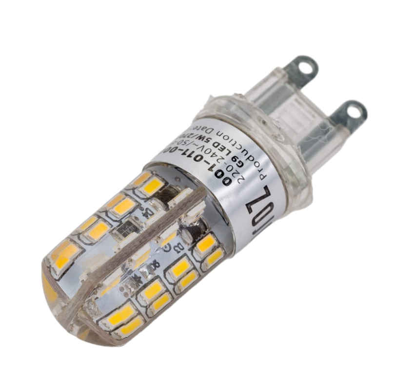 Светодиодная силиконовая лампа HOROZ ELECTRIC 001-011-0005 HL458L 5W, G9, 2700K, 220-240V,