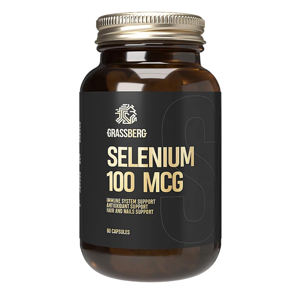 Селен Grassberg Selenium 100 mcg 60 капсул