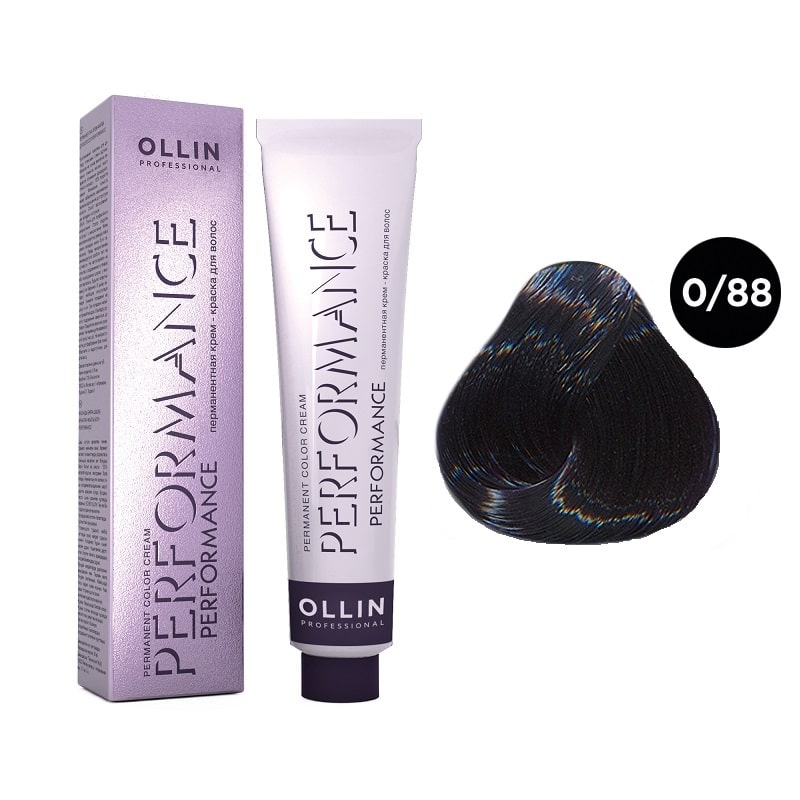 Краска для волос Ollin Professional Ollin Performance 0/88 Синий 60 мл фиксирующая маска уход 3 ollin x plex