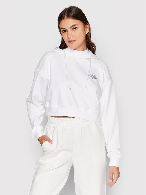 

Худи женское Adidas 0000209998696 белое 40 EU, Белый, 0000209998696