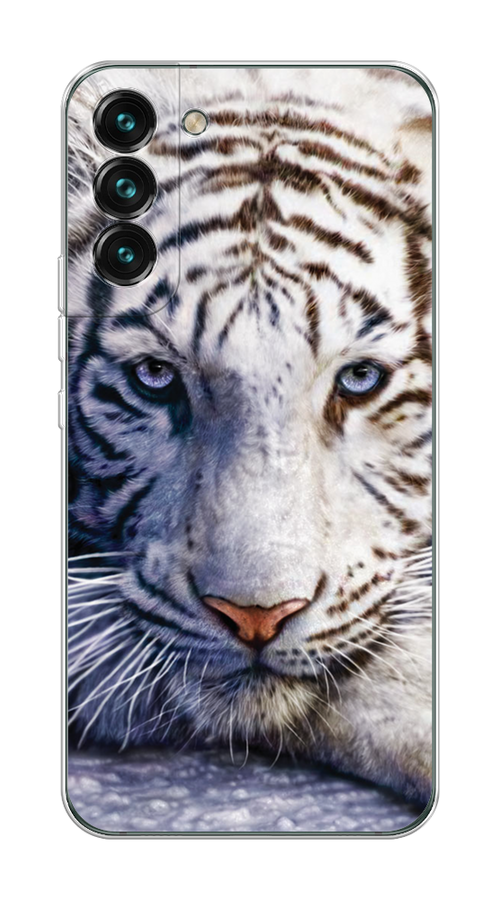 

Чехол на Samsung Galaxy S22 "Бенгальский тигр", Коричневый;белый, 2103850-1