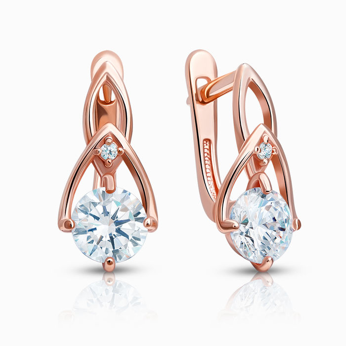 

Серьги женские из серебра SKAZKA Natali Romanovoi 43995, фианит, 43995