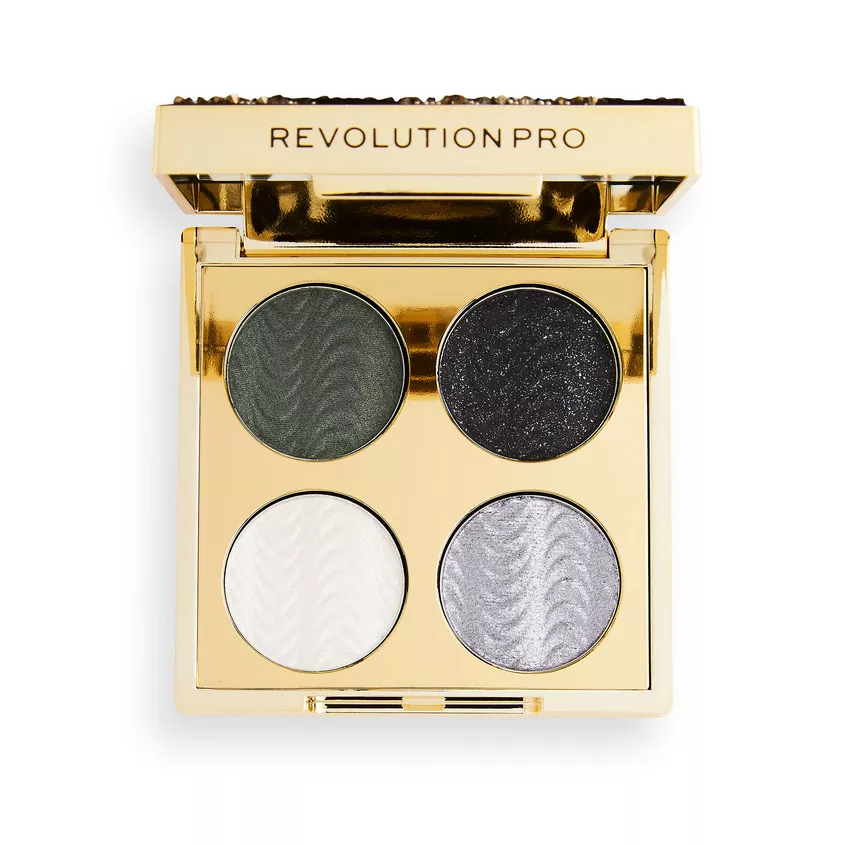 Палетка теней для век REVOLUTION PRO Ultimate Eye Look Palette Wild Onyx, 4 цвета, 3,2 г revolution pro палетка теней для век ultimate eye look palette quartz crush