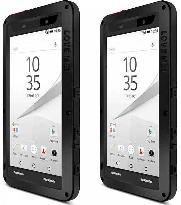 

Влагозащищенный чехол LOVE MEI POWERFUL для Sony Xperia Z5/Z5 Dual черный, POWERFUL