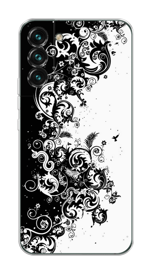 

Чехол на Samsung Galaxy S22 "Черно белый узор", Белый;черный;серый, 2103850-3