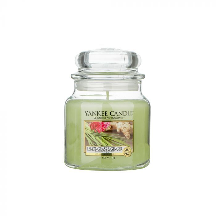 фото Свеча ароматическая yankee candle lemongrass & ginger/ лемонграсс и имбирь 65-90 ч