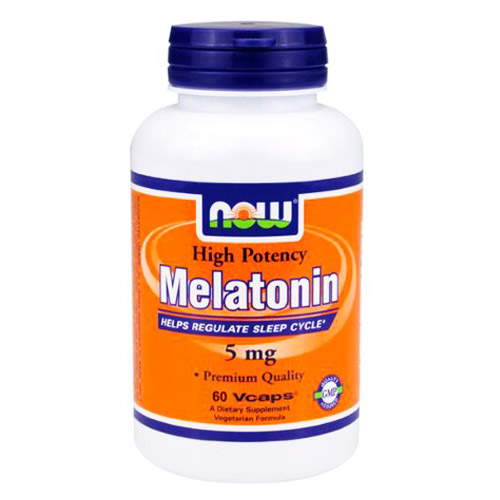 NOW Melatonin 5 мг, 60 капс