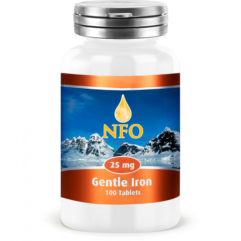 NORWEGIAN Fish Oil Gentle Iron 25 мг, 100 таб