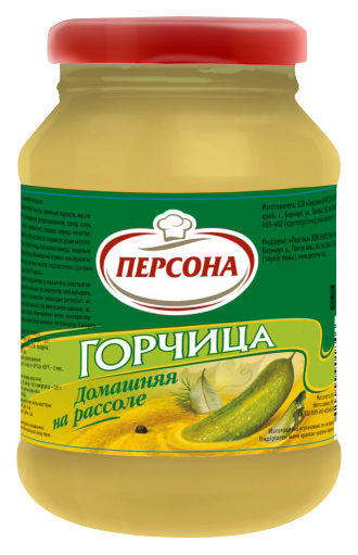 

Горчица Персона Домашняя на рассоле 250 г