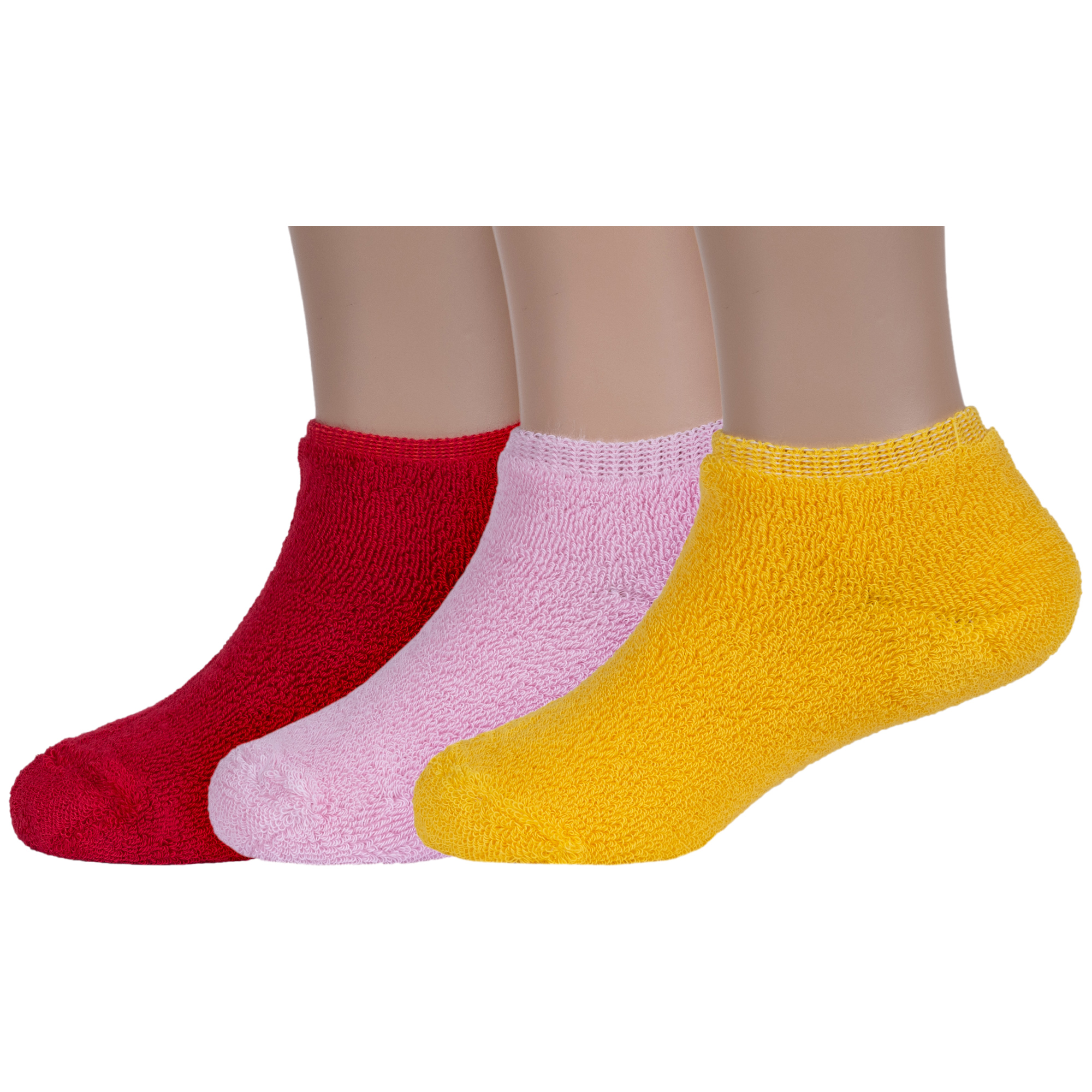 Носки детские ХОХ 3-DZ-3R18, красный; розовый; желтый, 18-20