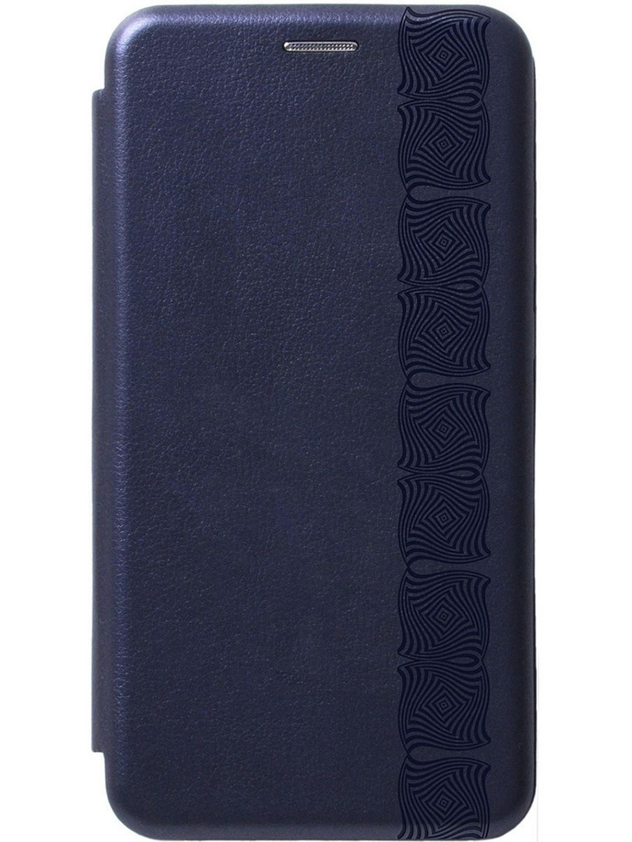 

Чехол-книжка на Honor X8a с 3D принтом "Charming Line" синий, 158897