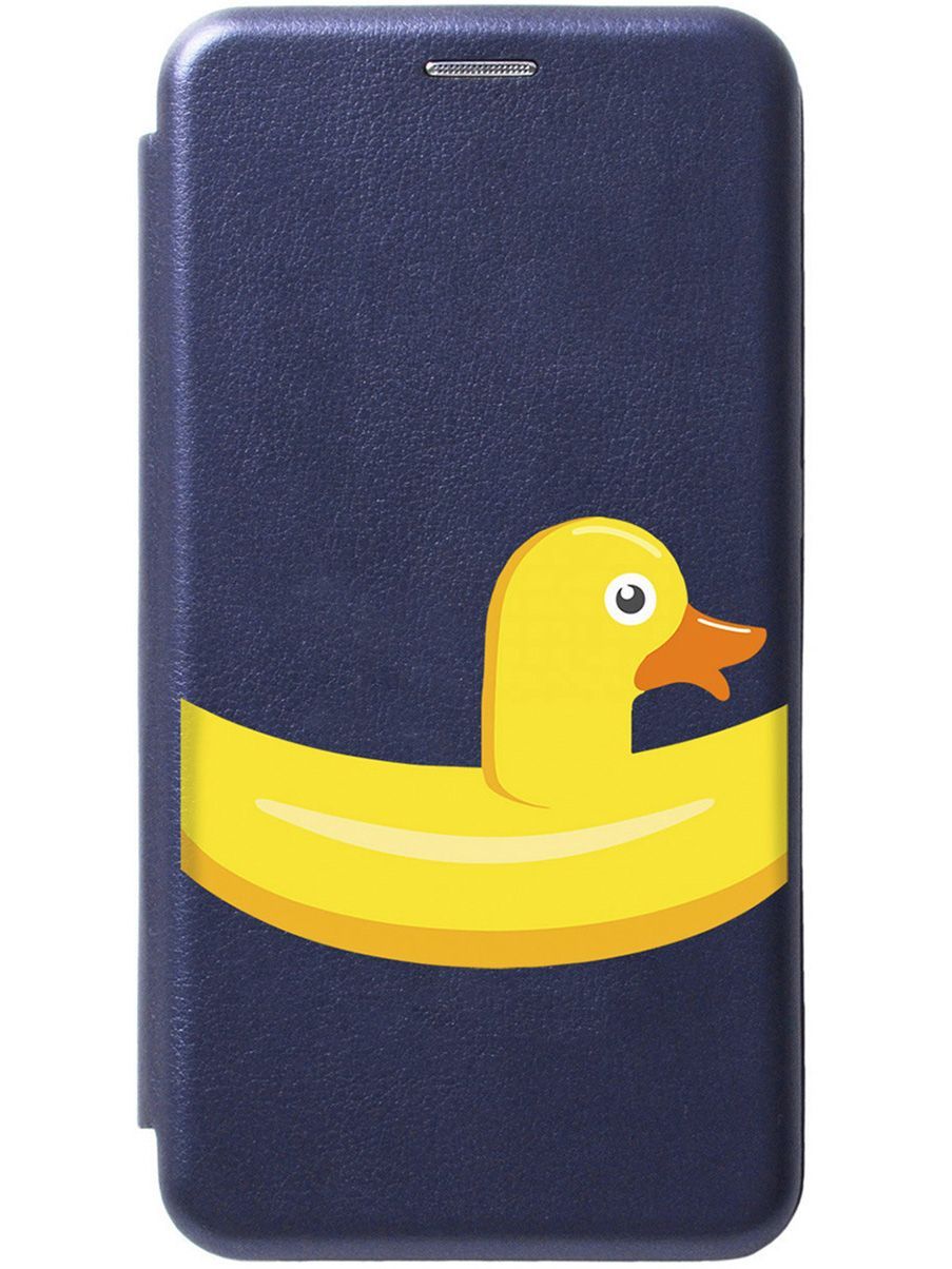 

Чехол-книжка на Honor X8a с 3D принтом "Duck Swim Ring" синий, Синий;белый, 158898