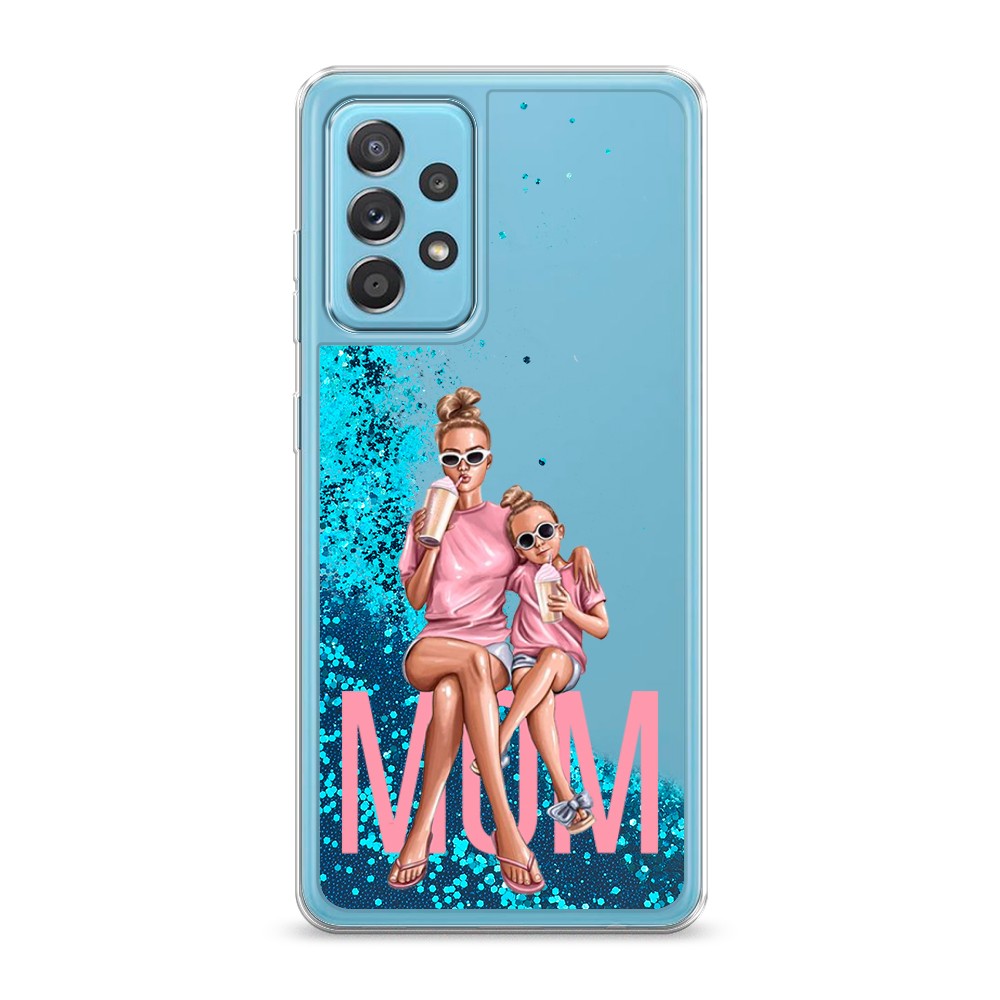 

Жидкий чехол с блестками "Lovely mom" на Samsung Galaxy A52, 2102493-1
