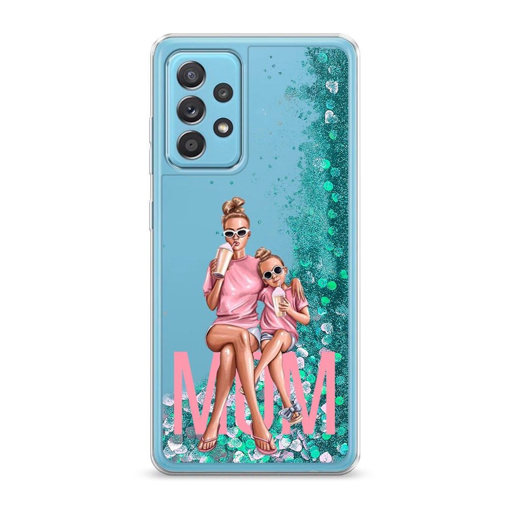 

Жидкий чехол с блестками "Lovely mom" на Samsung Galaxy A52, 2102495-1