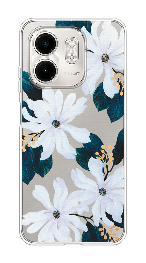 

Чехол на Infinix Smart 9/Hot 50i "Delilah Flower", Зеленый;белый, 3106750-1