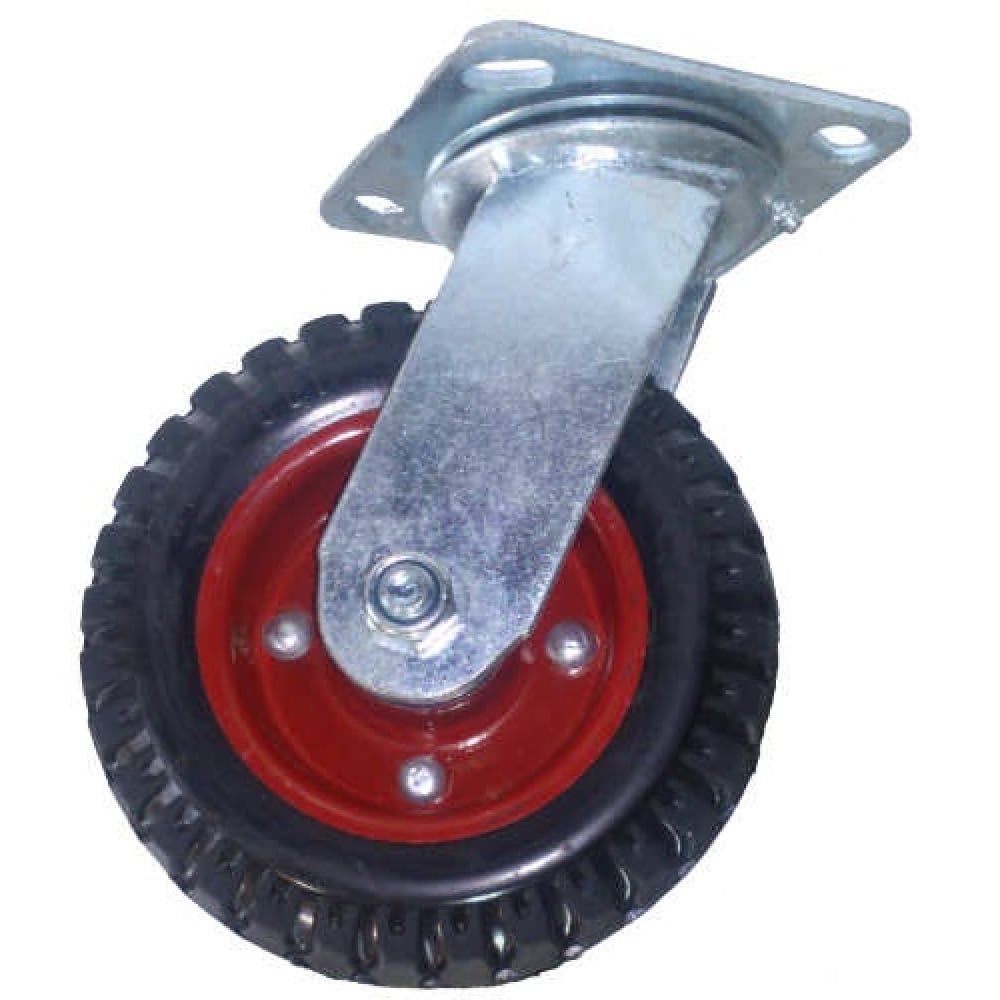 а5 литое колесо с протекторной резиной 200 мм pp 200 1001076 Колесо литое поворотное с протекторной резиной PS 160 (160 мм; 200 кг) А5 1001069