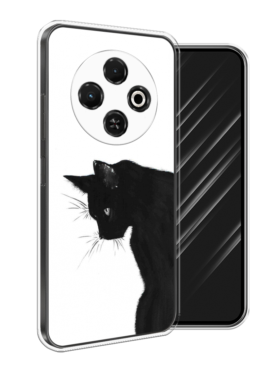 

Чехол Awog на Tecno Spark 30C "Black cat", Черный;белый, 309250-1