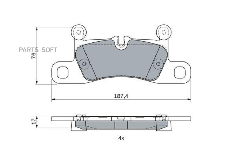 

Тормозные колодки Bosch задние 986495371