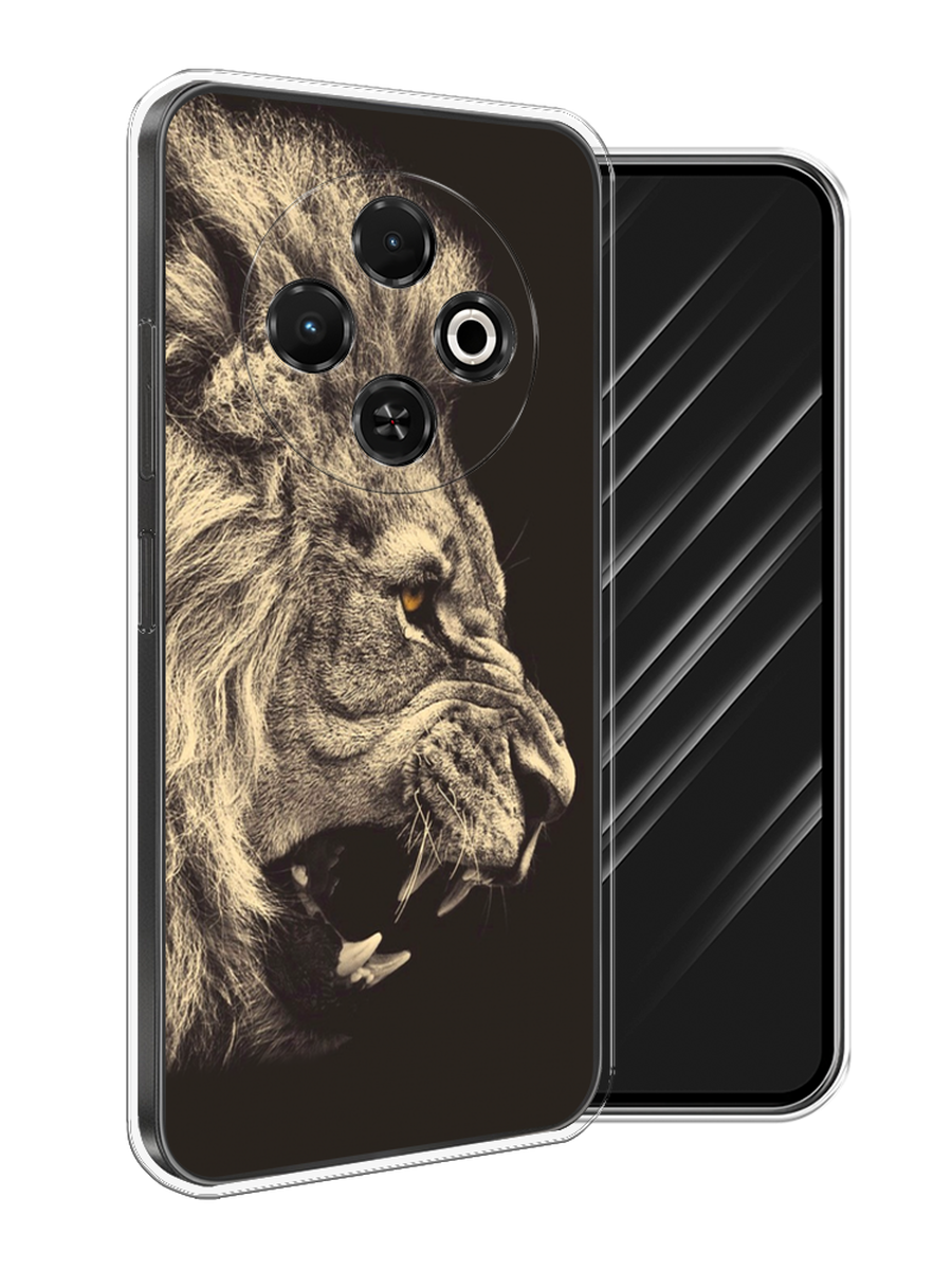 

Чехол Awog на Tecno Spark 30C "Львиный рык 2", Бежевый;черный, 309250-1