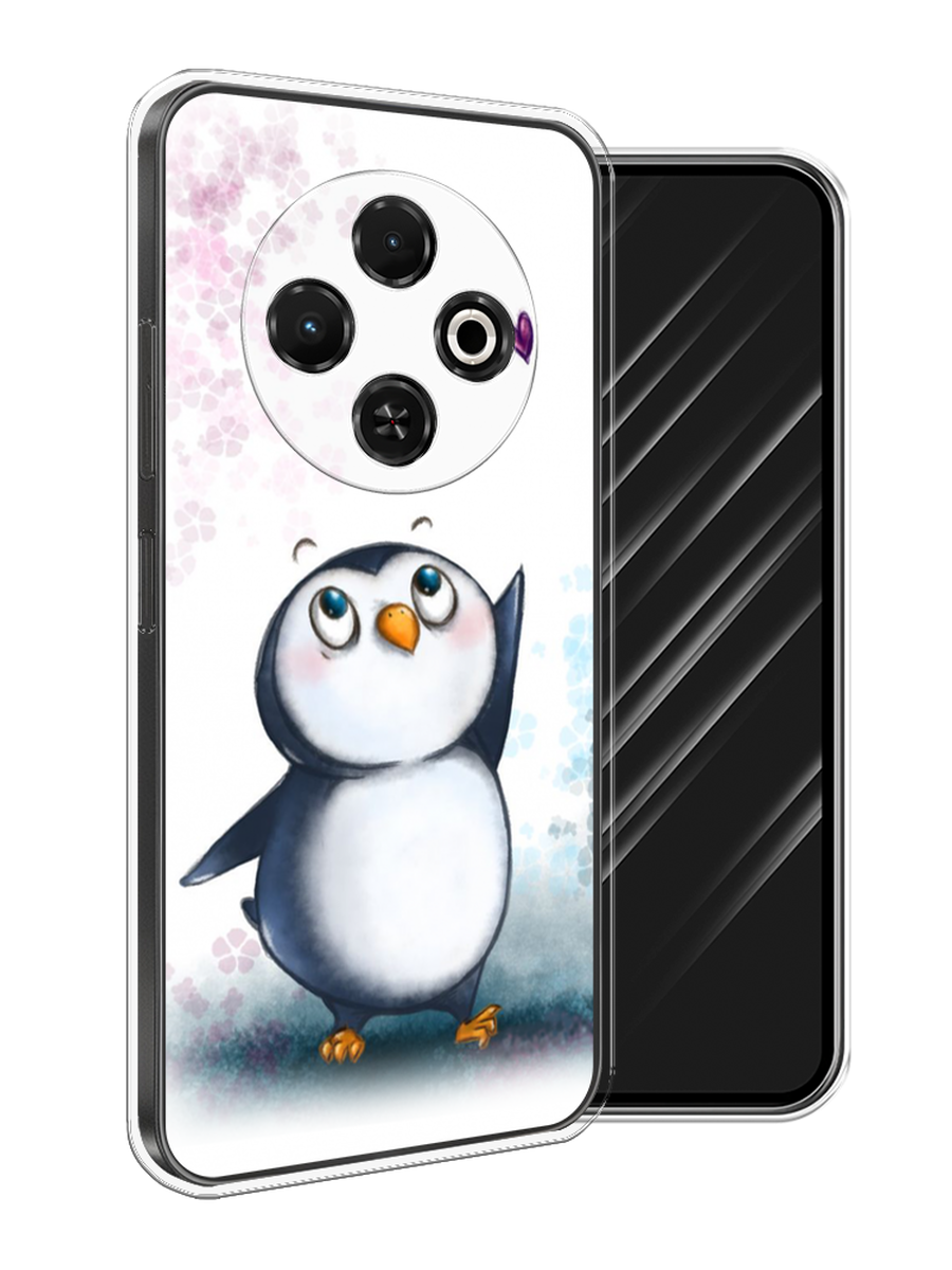 

Чехол Awog на Tecno Spark 30C "Пингвин и сердечко", Белый, 309250-1