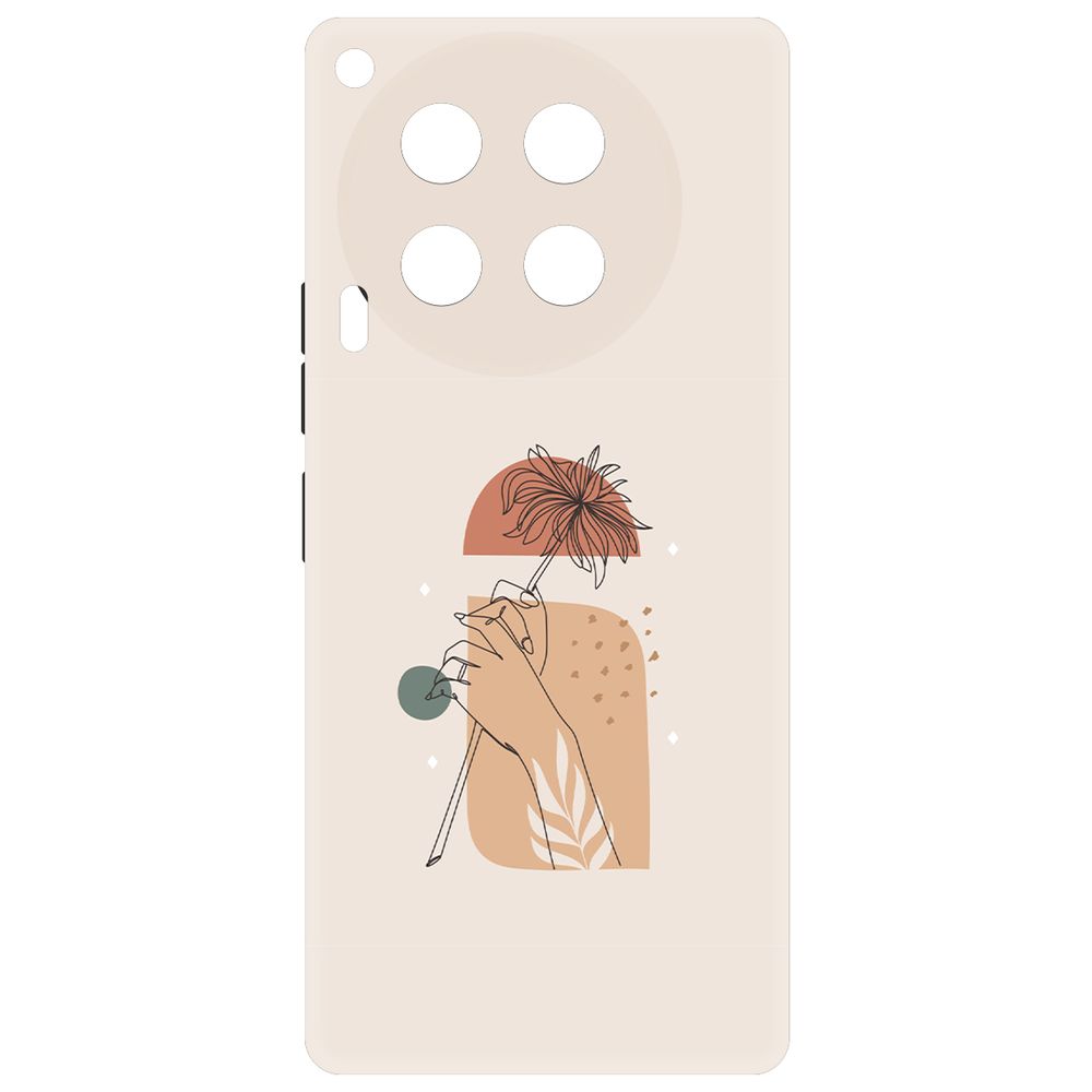 

Чехол-накладка Krutoff Soft Case Романтика для TECNO Camon 30 черный