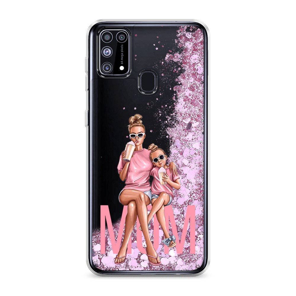 

Жидкий чехол с блестками "Lovely mom" на Samsung Galaxy M31, 2100794-1