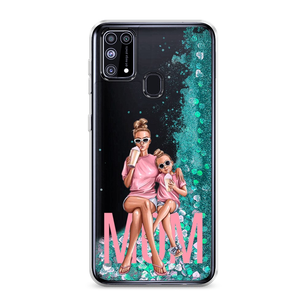 

Жидкий чехол с блестками "Lovely mom" на Samsung Galaxy M31, 2100795-1
