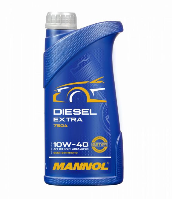 Моторное масло полусинтетическое MANNOL DIESEL EXTRA 7504, 10W-40, 1, л. 100055750844