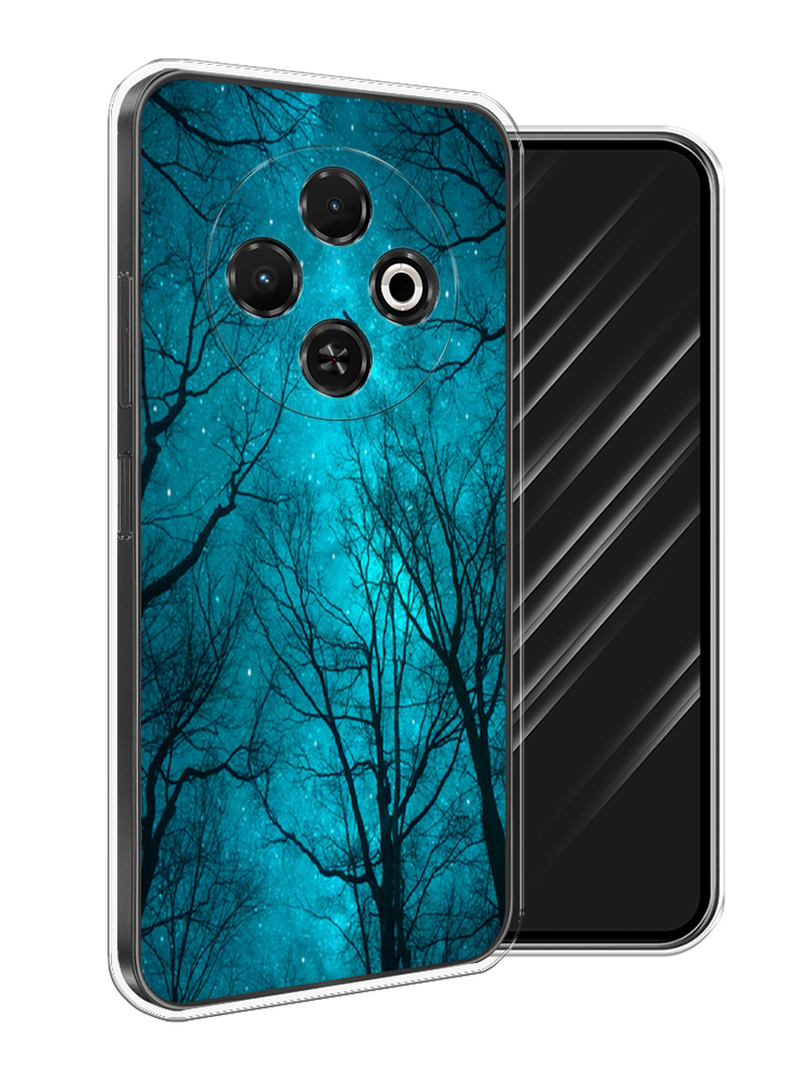 

Чехол Awog на Tecno Spark 30C "Сказочный лес", Черный;бирюзовый, 309250-1