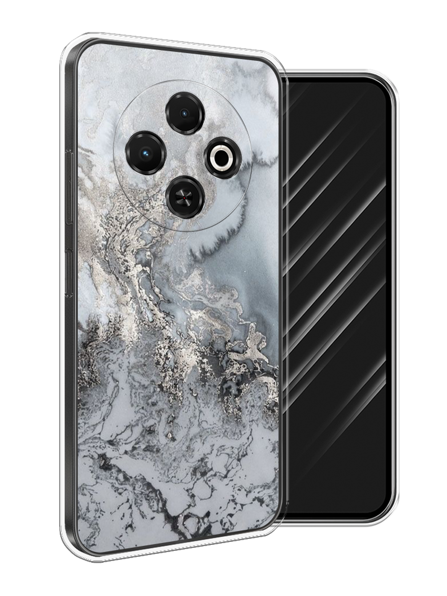 

Чехол Awog на Tecno Spark 30C "Морозная лавина серая", Серый;серебристый, 309250-1