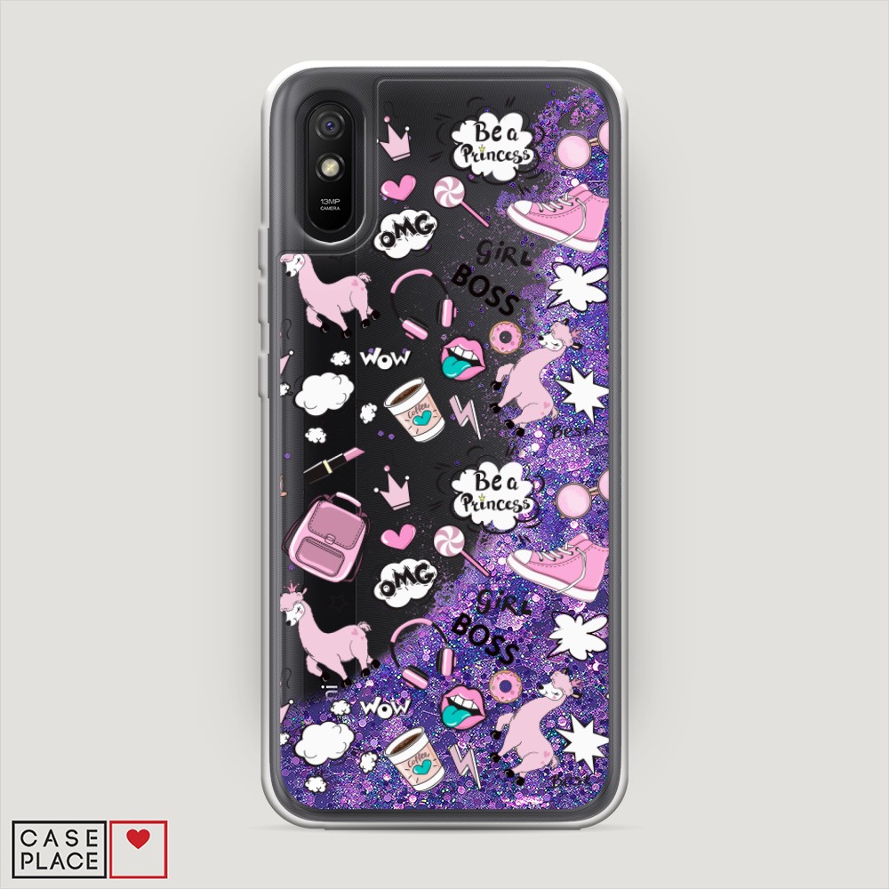 

Чехол Awog на Xiaomi Redmi 9A "Стильная лама", Разноцветный, 38992-1